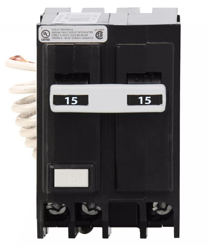 Eaton Cutler-Hammer, GFTCB215 - Eaton - 15 Amp GFCI Circuit Breaker